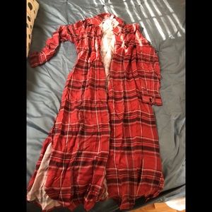 Plaid Duster